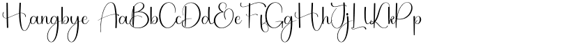 Hangbye font download
