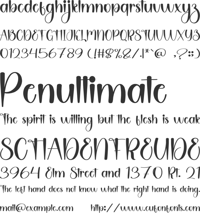 Christmas Writing font preview