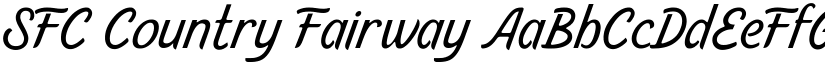 SFC Country Fairway font download