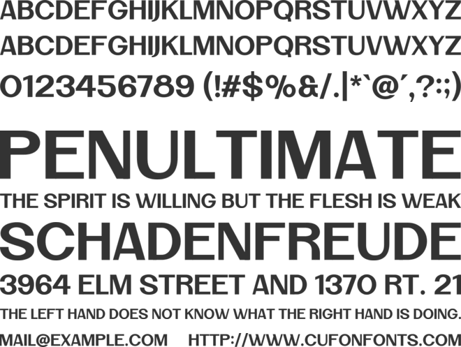 SFC Palmora font preview