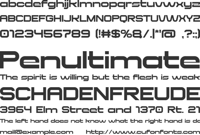 HIDRANT font preview