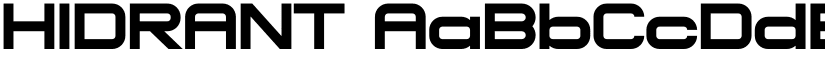 HIDRANT font