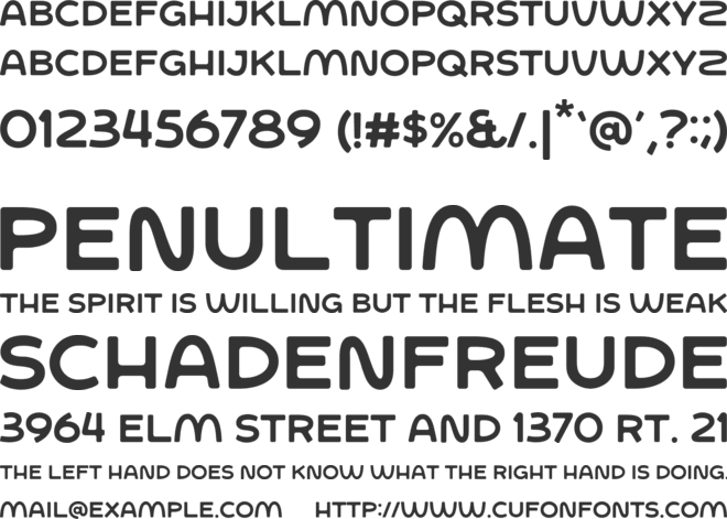 SFC Woster Sans font preview