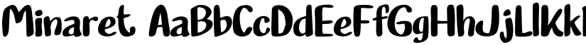 Minaret font