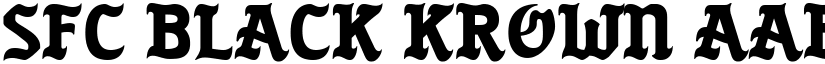 SFC Black Krown font download