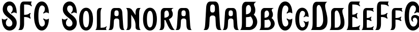 SFC Solanora font