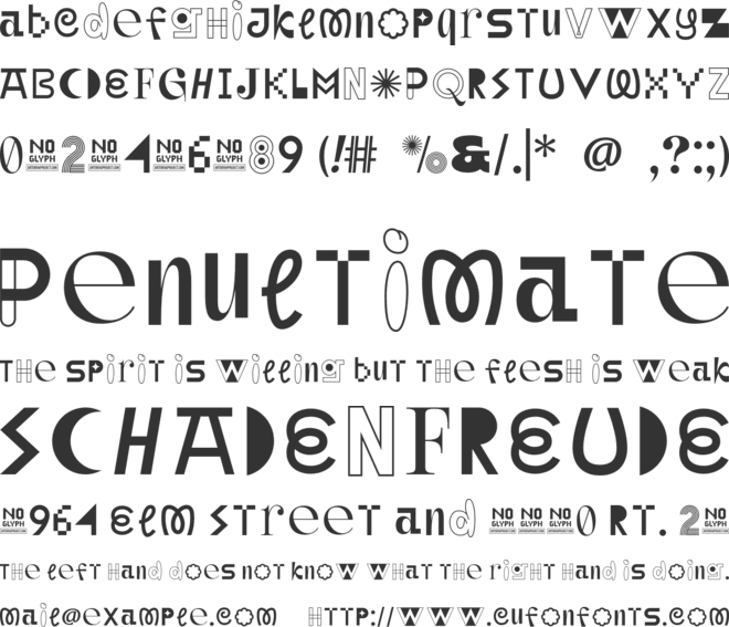 Unpopular Montage font preview