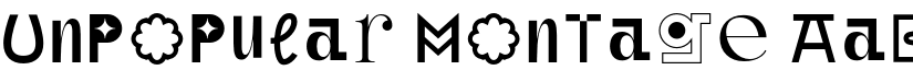 Unpopular Montage font
