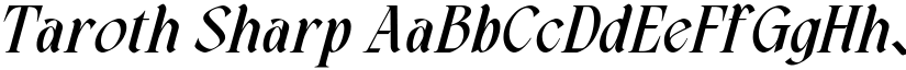 Taroth Sharp font download