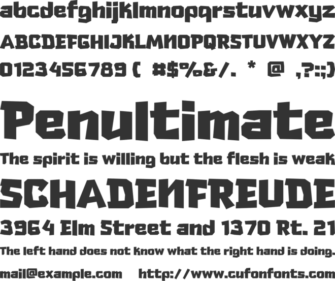 Fishel font preview