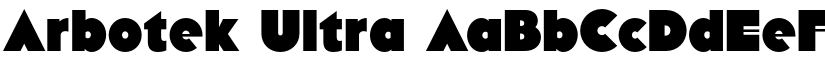 Arbotek Ultra  font download