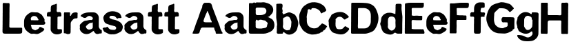 Letrasatt font