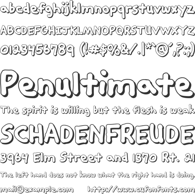 Toddworld Font Family Demo font preview