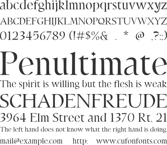 FT Pavielle font preview