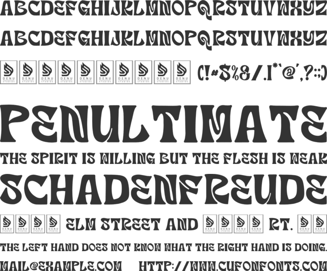Chonka Muchas font preview