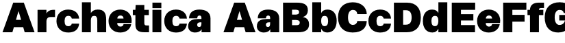 Archetica font