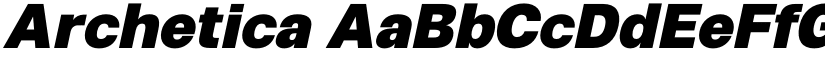Archetica font