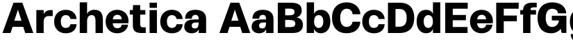 Archetica font