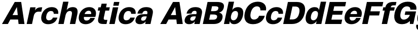 Archetica font