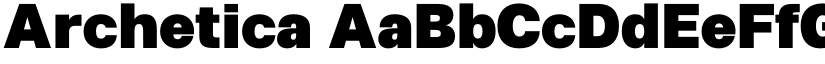 Archetica font
