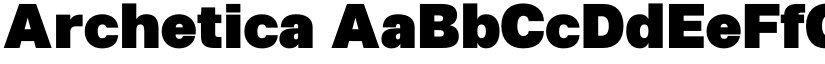Archetica font