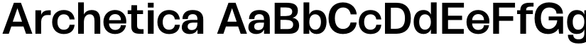 Archetica font