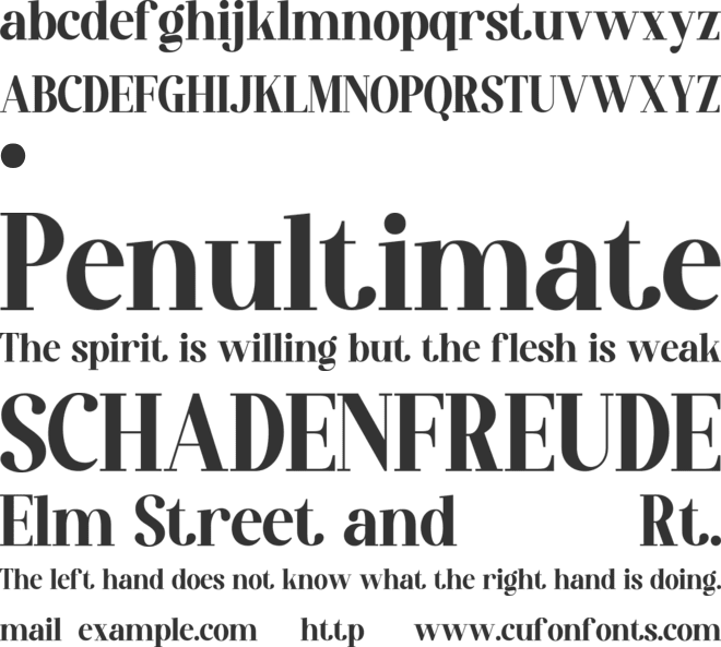 ADVENT PASSAGE font preview