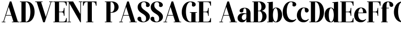 ADVENT PASSAGE font download