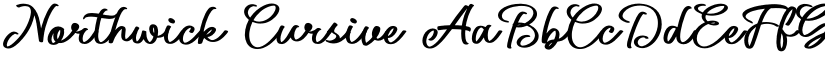 Northwick Cursive font download