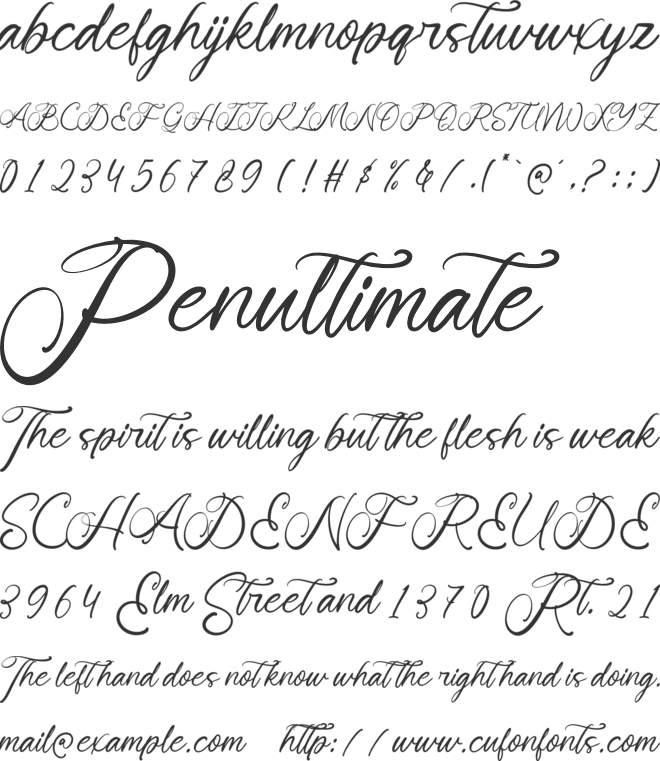 Bloomin Gflow font preview