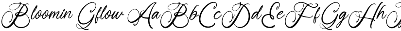 Bloomin Gflow font download
