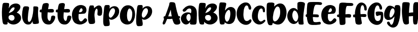 Butterpop font