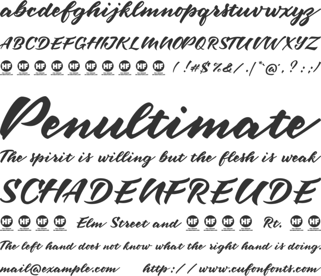 Maybe one Day font preview