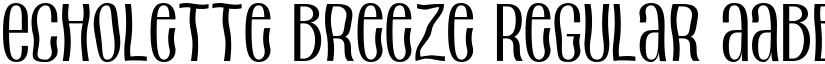 Echolette Breeze font download