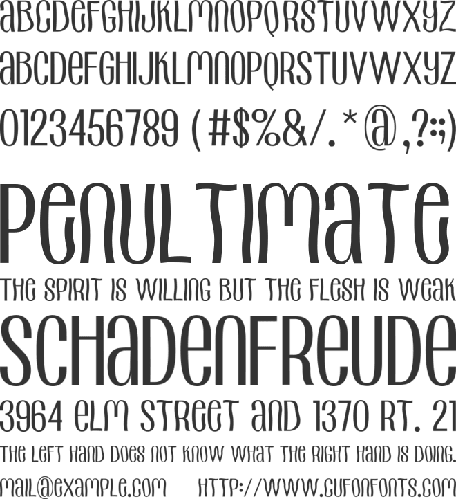 Echolette Breeze font preview