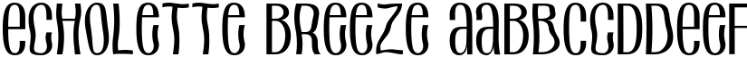 Echolette Breeze font download