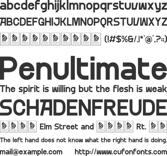 Resana font preview