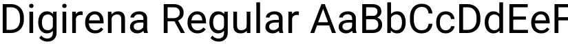 Digirena Regular font