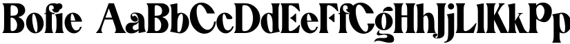 Bofie font