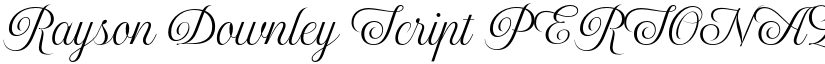 Rayson Downley Script PERSONAL font download