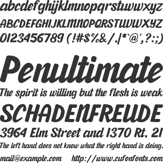 Coastfast font preview