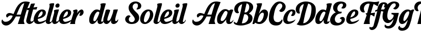 Atelier du Soleil font download
