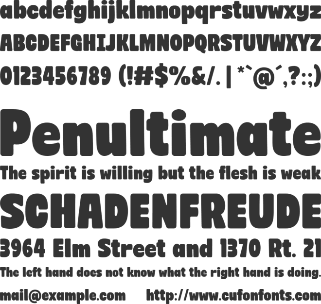 Super Mellow font preview