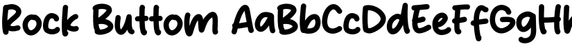 Rock Buttom font download