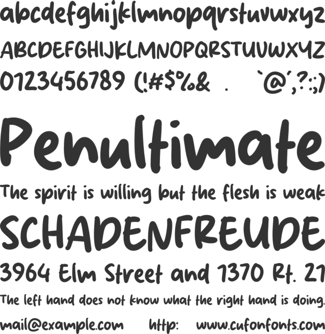 Rice Ball font preview