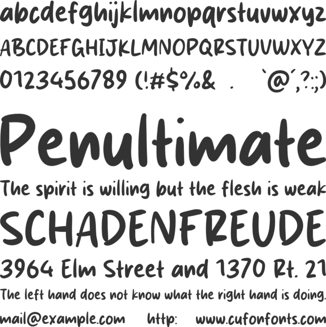Smash Brush font preview