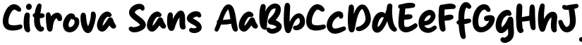 Citrova Sans font