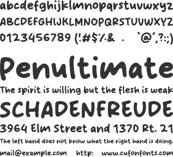 Smothy Cream font preview