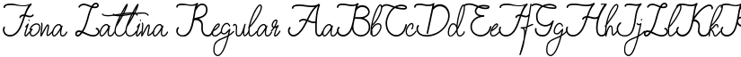 Fiona Lattina Regular font