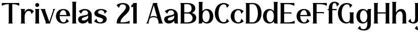 Trivelas 21 font download
